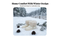 Chic Fleece Lined High Top Winter Boots, Women's Warm Thick Sole Shoes, Korean Style Lace-Up, Comfortable Winter Trend