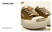 Gingerbread Man Winter Boots, Fleece Lined Big Foot Shoes, Unisex Thick Sole Warm Shoes