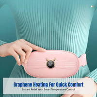 Graphene Heating Menstrual Belt, Adjustable Support, Vibration Massage, Women