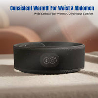 Graphene Heated Waist Belt, Far Infrared, Vibration Massage, Rechargeable
