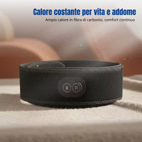 Graphene Heated Waist Belt, Far Infrared, Vibration Massage, Rechargeable