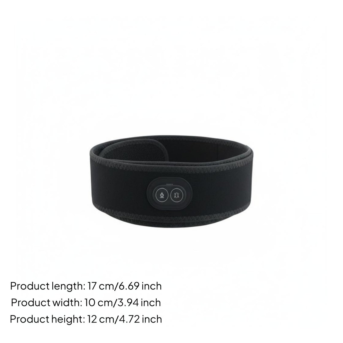 Graphene Heated Waist Belt, Far Infrared, Vibration Massage, Rechargeable