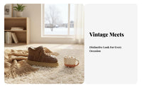 Retro Bread Short Boots, Chunky Sole Winter Boots, Plush Lined, Cute Ugly Style, Winter Design for Women