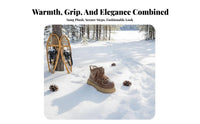 Retro Bread Short Boots, Chunky Sole Winter Boots, Plush Lined, Cute Ugly Style, Winter Design for Women