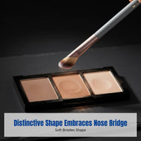 Nose Contour Brush, Brush-Shaped Makeup Tool, Soft Bristles, Accentuates, Blends, Eyeshadow, Multi-Functional, Portable