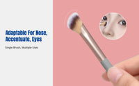 Nose Contour Brush, Brush-Shaped Makeup Tool, Soft Bristles, Accentuates, Blends, Eyeshadow, Multi-Functional, Portable