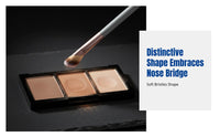 Nose Contour Brush, Brush-Shaped Makeup Tool, Soft Bristles, Accentuates, Blends, Eyeshadow, Multi-Functional, Portable