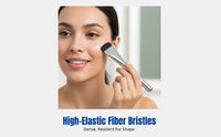 Ultra-sleek Strip Foundation Brush, Flat Top, non-absorbing synthetic fiber, even base makeup tool for beginners