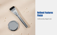 Ultra-sleek Strip Foundation Brush, Flat Top, non-absorbing synthetic fiber, even base makeup tool for beginners