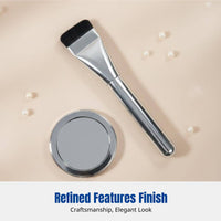 Ultra-sleek Strip Foundation Brush, Flat Top, non-absorbing synthetic fiber, even base makeup tool for beginners