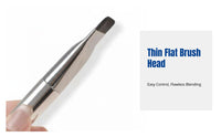 Ultra-sleek Strip Foundation Brush, Flat Top, non-absorbing synthetic fiber, even base makeup tool for beginners