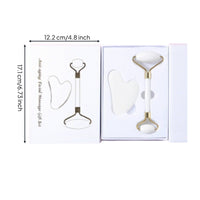 Greenstone Facial Massage, Double-Ended Spiked, Scraping Tool