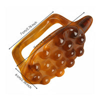 Resin Vital Route Brush, Massage Turtle, Gua Sha Board, Abdomen, Lymph, Body