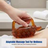 Resin Vital Route Brush, Massage Turtle, Gua Sha Board, Abdomen, Lymph, Body