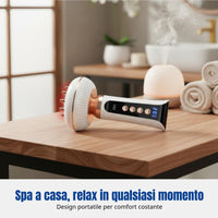 EMS Electric Massage Brush, Shoulder Neck, Abdomen, Adjustable Modes, Home