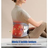Heated Waist Belt, Rechargeable Massage, Adjustable Support Relief