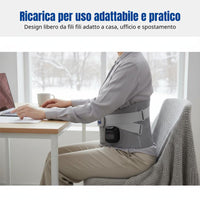 Heated Waist Belt, Rechargeable Massage, Adjustable Support Relief