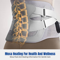 Heated Waist Belt, Rechargeable Massage, Adjustable Support Relief