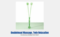 Handheld Spine Acupressure Tapping Massager, Double-Headed, Lightweight Plastic, Shoulder & Leg Relaxation Tool