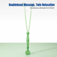 Handheld Spine Acupressure Tapping Massager, Double-Headed, Lightweight Plastic, Shoulder & Leg Relaxation Tool