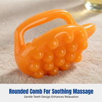 Resin Acupressure Brush, Massage Turtle, Gua Sha Board, Neck, Waist