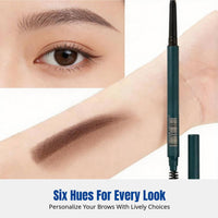 Double-Ended Ultra-Fine Eyebrow Definer, Waterproof, Sweatproof, Smudge-Resistant, Multi-Use, Portable, Ideal for Students