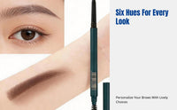 Double-Ended Ultra-Fine Eyebrow Definer, Waterproof, Sweatproof, Smudge-Resistant, Multi-Use, Portable, Ideal for Students