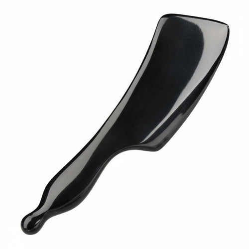 Buffalo Horn Gua Sha Board, Ergonomic Handle, Spine, Abdomen, Legs, Shoulders