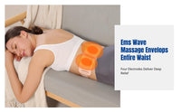 Smart Heated EMS Massage Belt, Waist Shaping, Adjustable