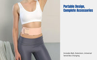 Smart Heated EMS Massage Belt, Waist Shaping, Adjustable