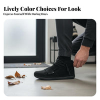 High Top Men's Sneakers, Autumn Winter Plush, Youth Urban Style, Unique Clown Design