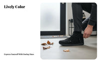 High Top Men's Sneakers, Autumn Winter Plush, Youth Urban Style, Unique Clown Design