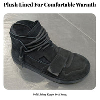 High Top Men's Sneakers, Autumn Winter Plush, Youth Urban Style, Unique Clown Design