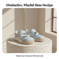 Distinctive Ugly-Cute Mesh Sandals, Hook-and-Loop Closure, Summer Mary Jane Shoes for Women