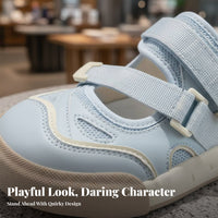 Distinctive Ugly-Cute Mesh Sandals, Hook-and-Loop Closure, Summer Mary Jane Shoes for Women