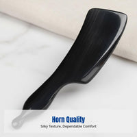 Buffalo Horn Gua Sha Board, Ergonomic Handle, Spine, Abdomen, Legs, Shoulders
