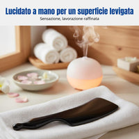 Buffalo Horn Gua Sha Board, Ergonomic Handle, Spine, Abdomen, Legs, Shoulders