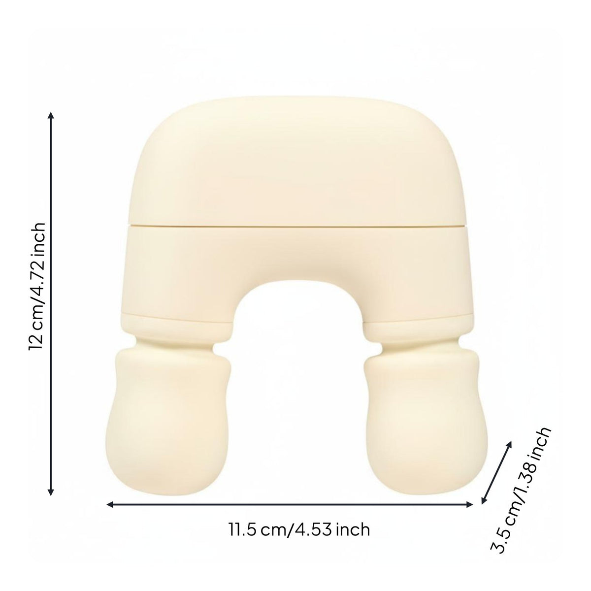Portable Mini Electric Dual-Head Handheld Massager Full Body Relaxation