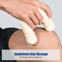 Portable Mini Electric Dual-Head Handheld Massager Full Body Relaxation