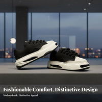 Men's Height Increasing Dad Sneakers, 8cm Invisible Lift, Chunky Sole, Relaxed Board Shoes, Unique Design, Autumn, Comfortable, Lace-Up