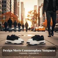 Men's Height Increasing Dad Sneakers, 8cm Invisible Lift, Chunky Sole, Relaxed Board Shoes, Unique Design, Autumn, Comfortable, Lace-Up
