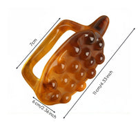 Gua Sha Massage Tool, Dual Push, Resin, Spine, Neck, Pressure Point
