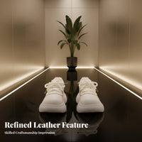 Genuine Leather Cream Doll Shoes, Plush Lined, Thick Sole, Winter, Elevated, Cute Chunky, Relaxed Design