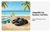 Men's Beach Sandals, Summer Non-Slip Thick Sole, Breathable Relaxed Sport Footwear, Outdoor Driving