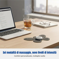 Mini EMS neck massager relieves neck pain.
