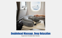U-Shaped Cervical Portable Heating, Automatic Inflatable Massage Pillow