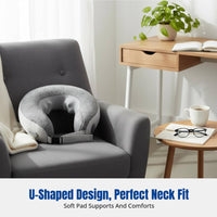 U-Shaped Cervical Portable Heating, Automatic Inflatable Massage Pillow