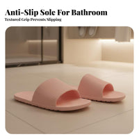 Foldable Travel House Shoes, Non-Slip Foam Soft Sole, Portable Hotel Bathroom Shoes for Men & Women