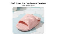 Foldable Travel House Shoes, Non-Slip Foam Soft Sole, Portable Hotel Bathroom Shoes for Men & Women