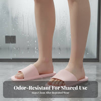Foldable Travel House Shoes, Non-Slip Foam Soft Sole, Portable Hotel Bathroom Shoes for Men & Women